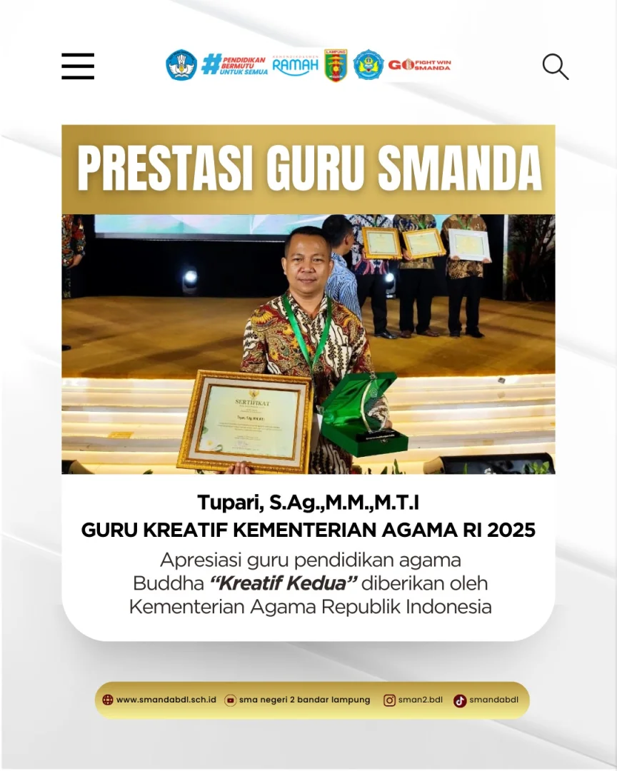 Prestasi Guru SMAN 2 Bandar Lampung