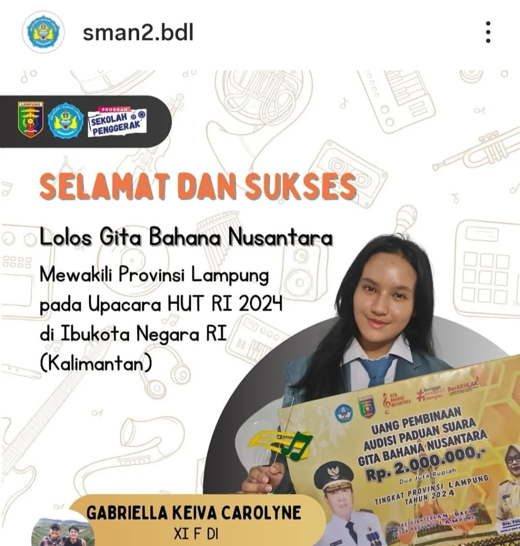 Prestasi siswa SMAN 2 Bandar Lampung