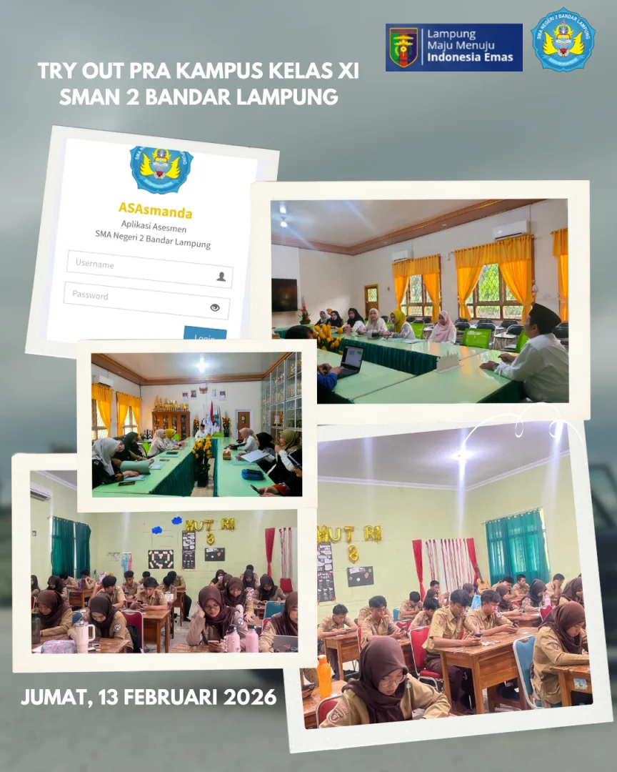 Langkah Awal Menuju PTN: Kelas XI SMAN 2 Bandar Lampung Asah Kompetensi Lewat Try Out PraKampus