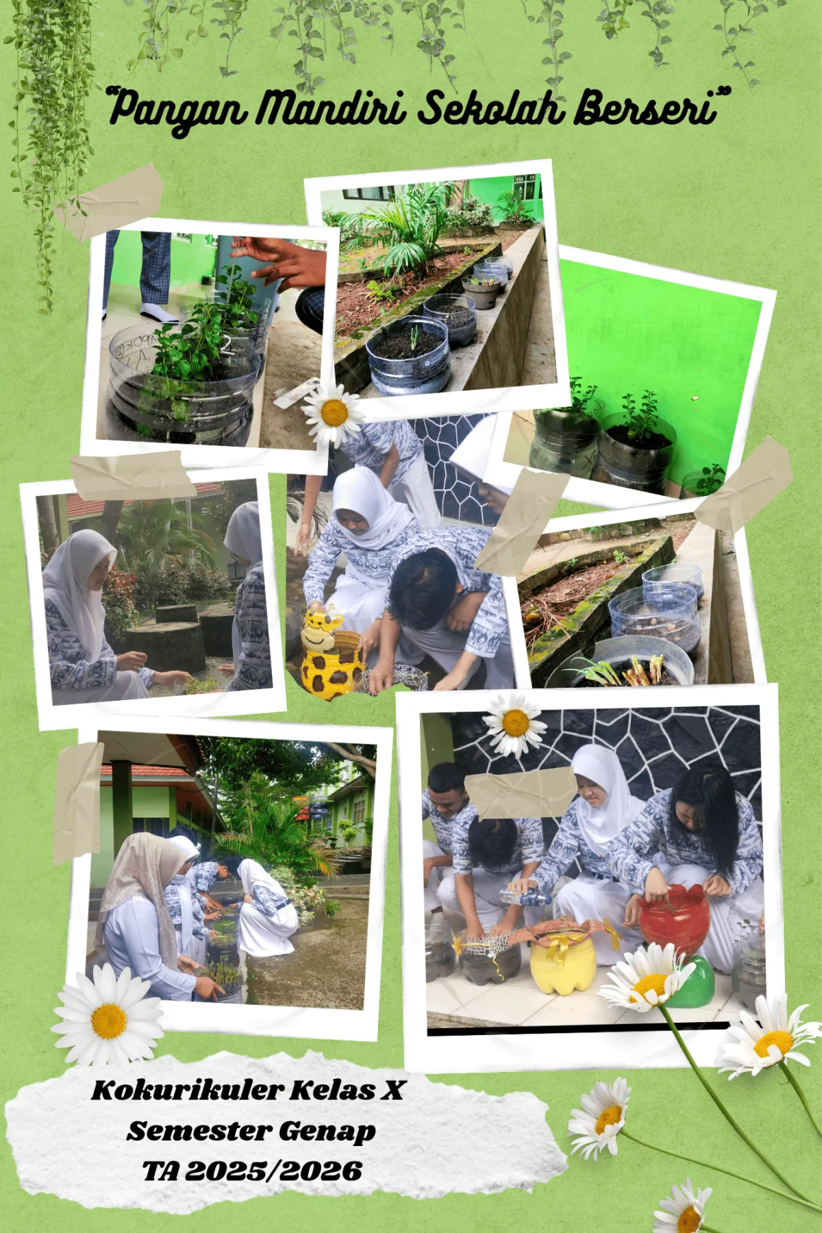 Kolaborasi Hijau untuk Kemandirian: Projek Pangan Mandiri Sekolah Berseri