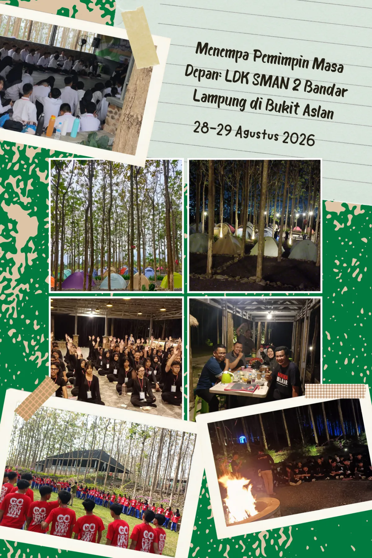 Menempa Pemimpin Masa Depan: LDK SMAN 2 Bandar Lampung di Bukit Aslan