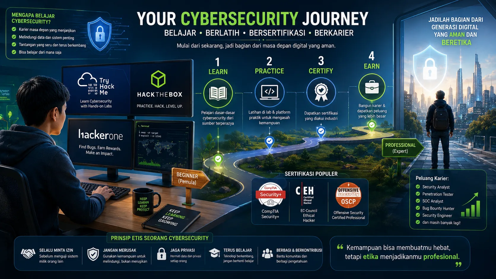 Belajar Cyber Security Itu Keren, Tapi Wajib Tahu Etika dan Hukumnya