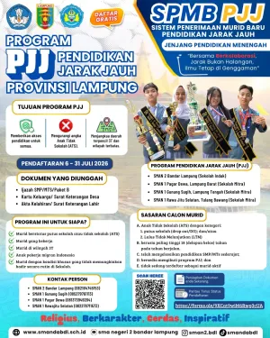 SPMB Program Pendidikan Jarak Jauh (PJJ) Provinsi Lampung 2026